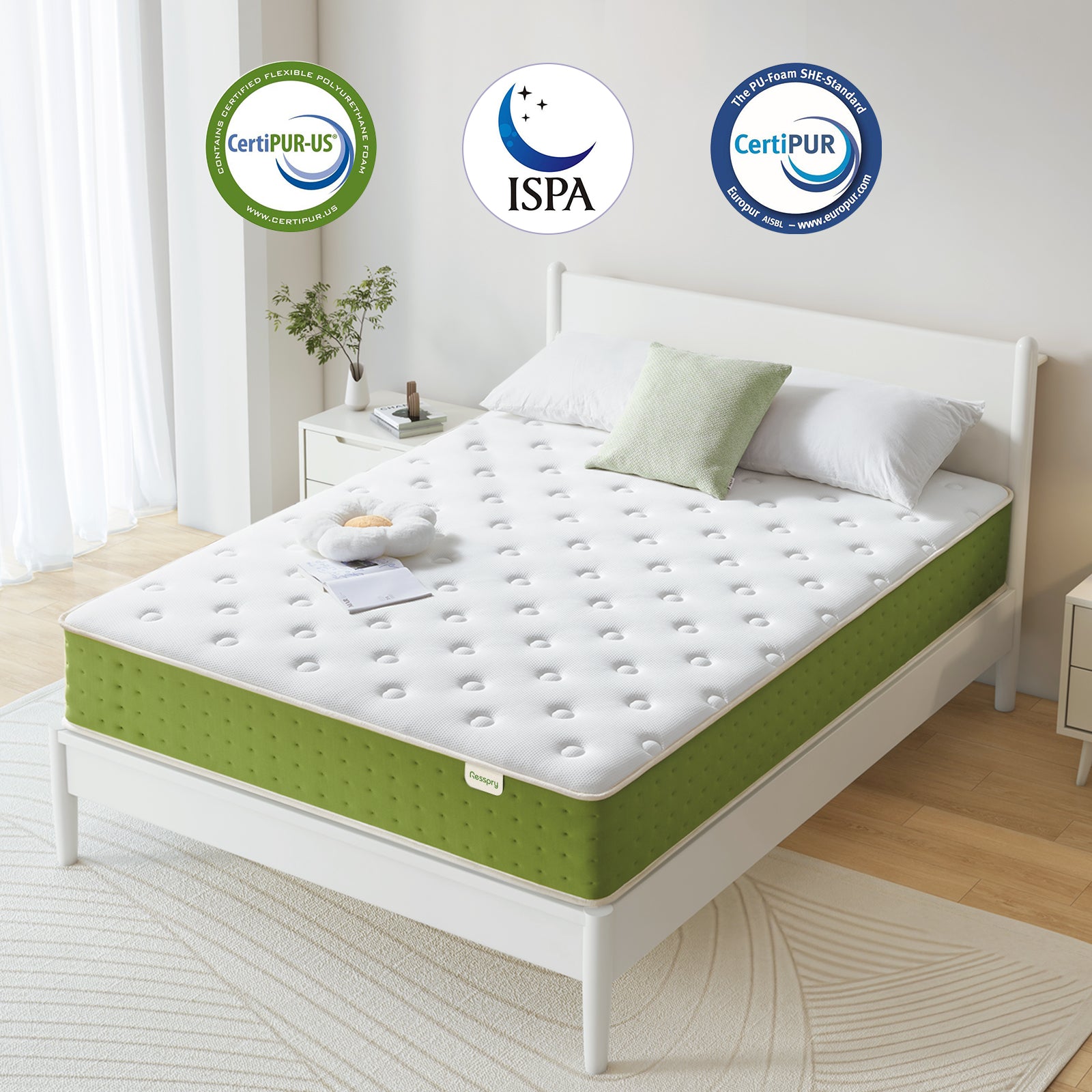 Resspry 26cm Hybrid Pocket Sprung Memory Foam Mattress