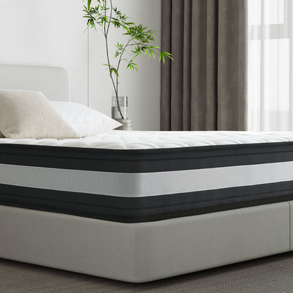 Resspry 8.7 Inch Hybrid Mattress With Breathable Memory Foam,Individually Pocket Spring