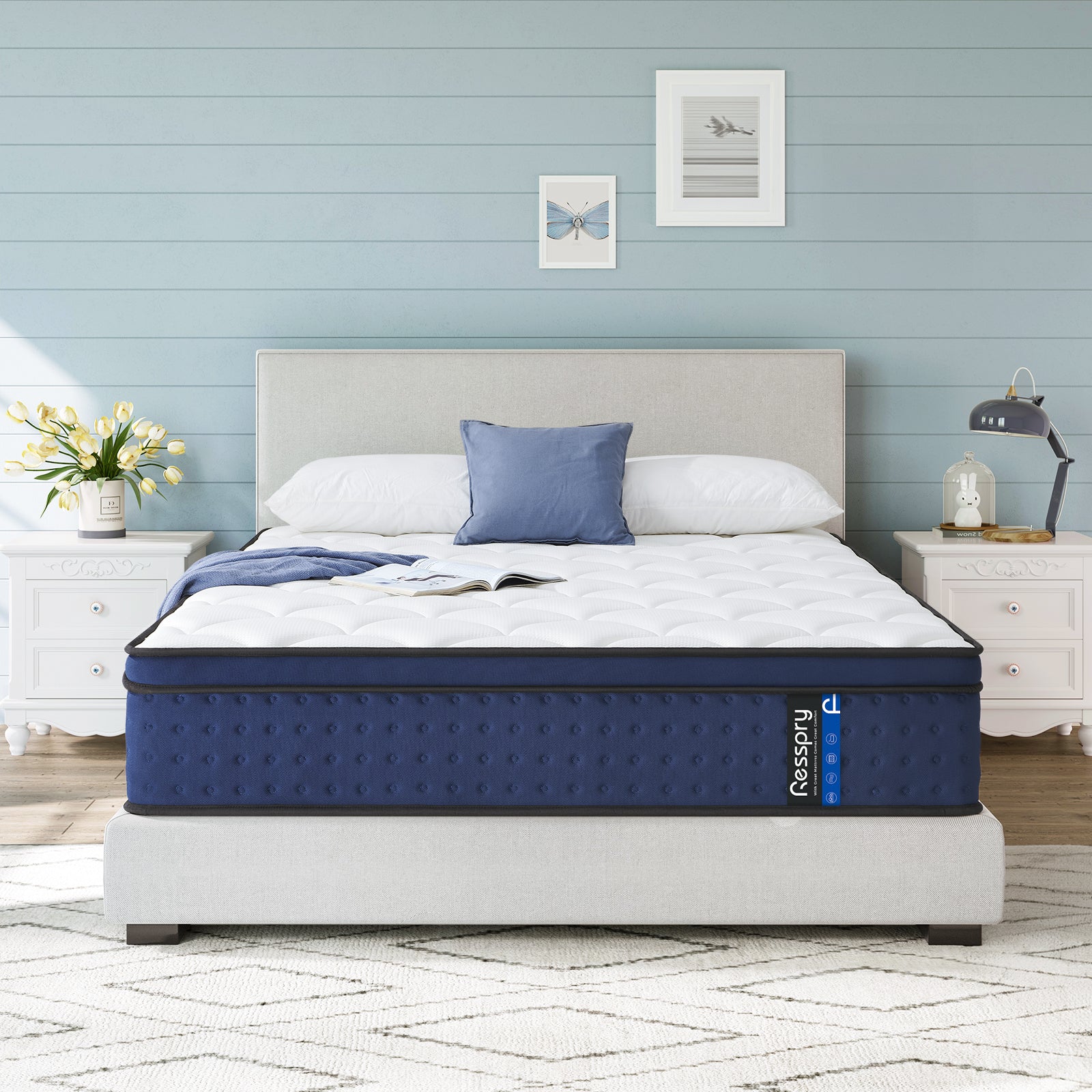 Resspry 12 Inch Hybrid Medium Firm Mattress