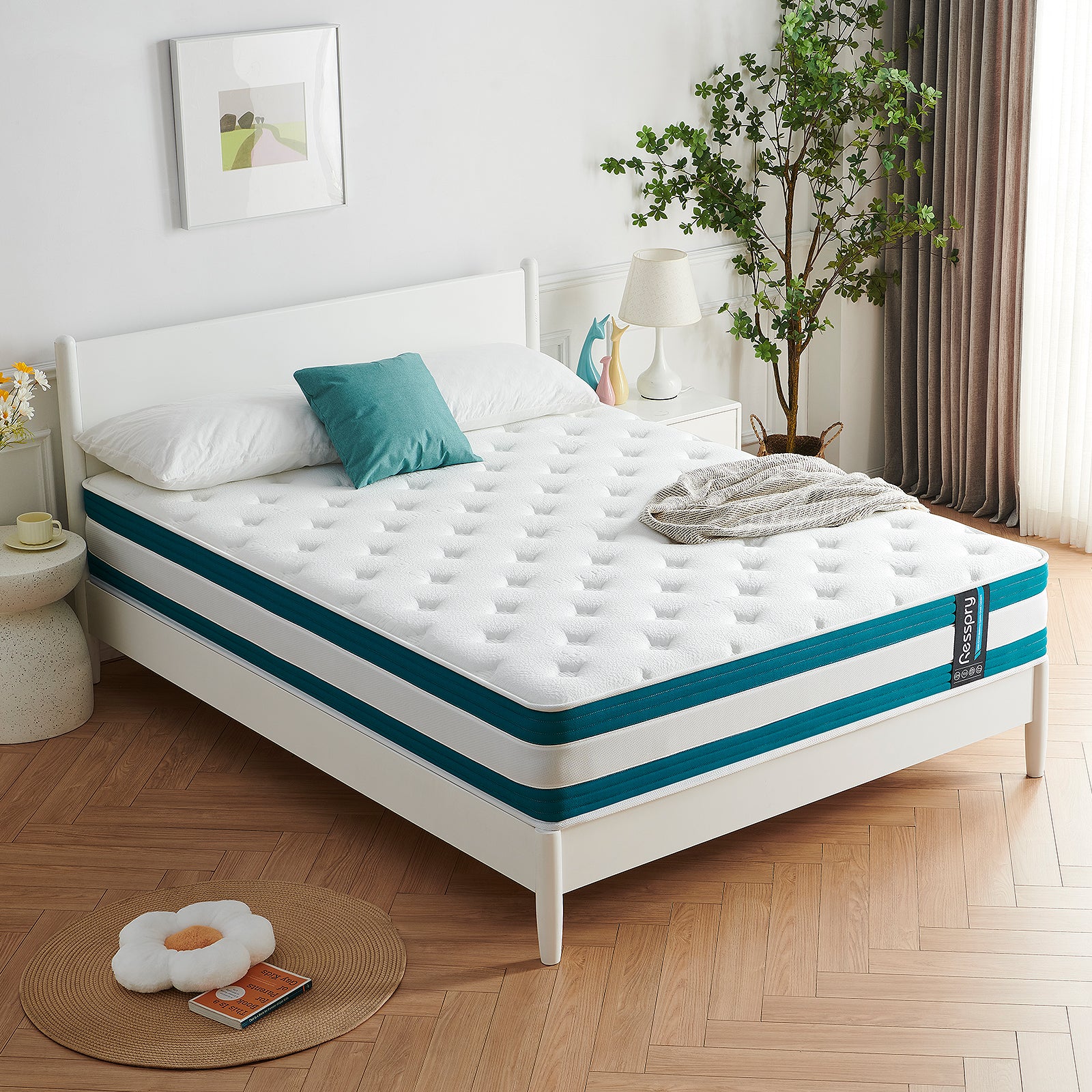 Resspry 28cm Memory Foam Mattress with Independent Pocketed Springs