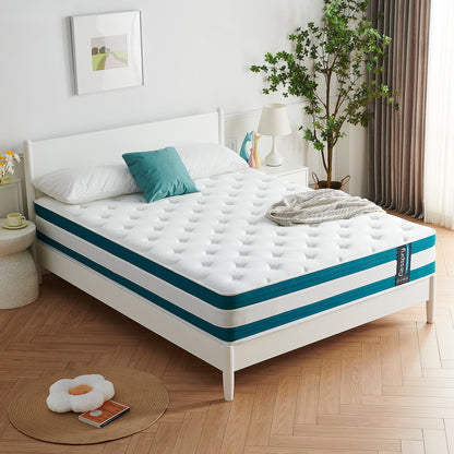 Resspry 28cm Memory Foam Mattress with Independent Pocketed Springs